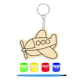 WOODEN KEYCHAIN KIT AIRPLANE