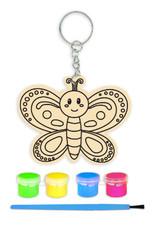 WOODEN KEYCHAIN KIT BUTTERFLY