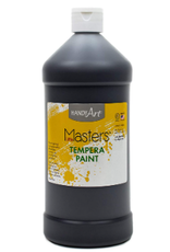 LITTLE MASTERS TEMPRA PAINT 16 OZ BLACK
