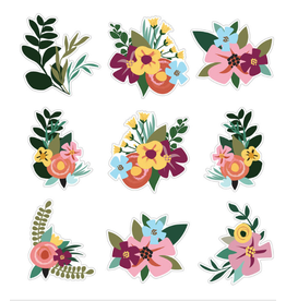 CUT OUTS: GROW TOGETHER JUMBO FLOWERS 12PC ASSORTED