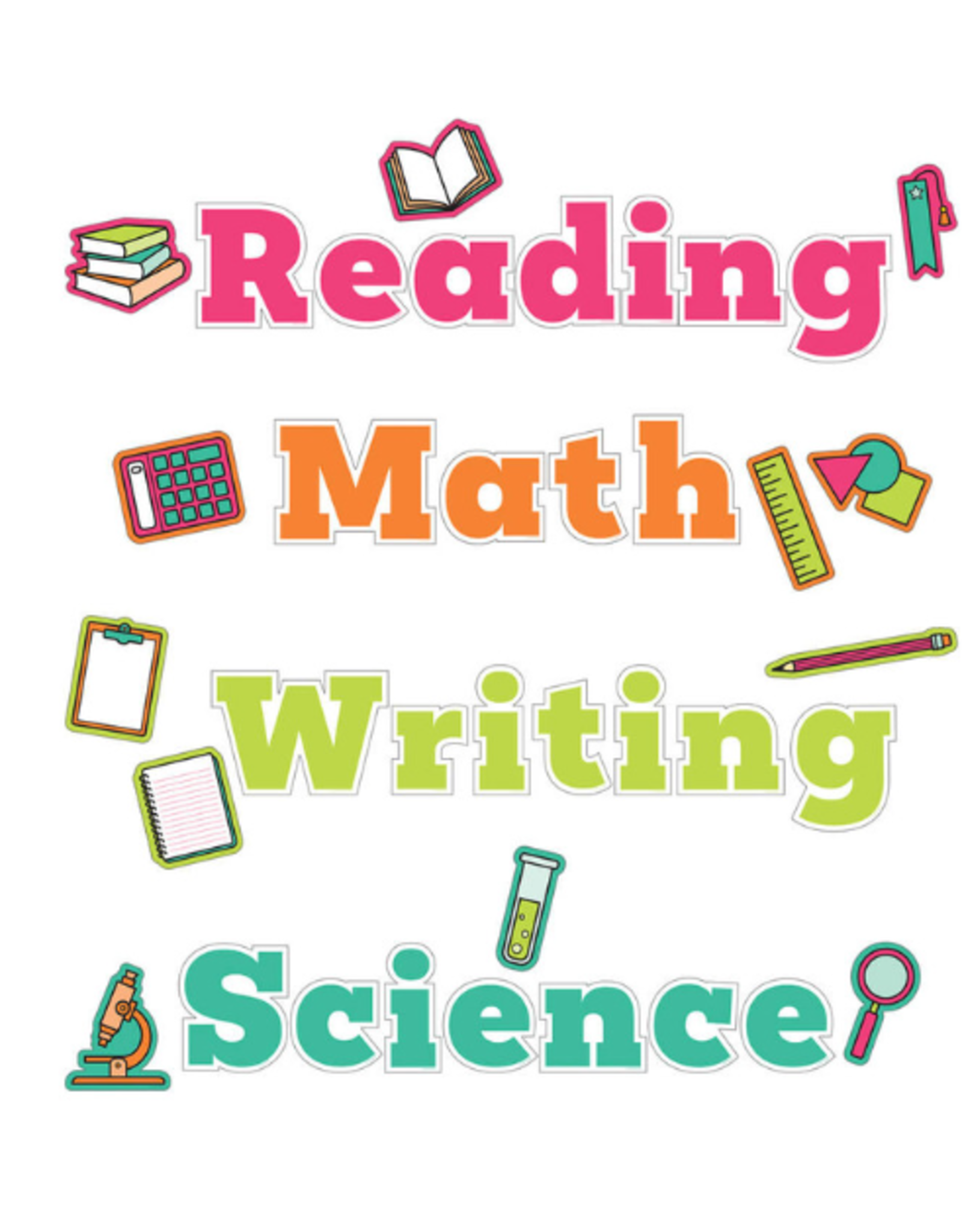 BULLETIN BOARD SET: WALL SIGNS FOR CORE SUBJECTS