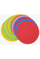 FOAM SHAPE: CIRCLE 5.5"  ASSORTED COLORS 12 PACK