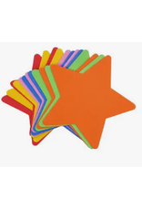 FOAM SHAPE STARS ASSORTED COLORS 5.5" - 12 PACK