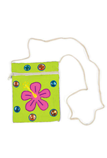 DIY CANVAS ZIPPER PURSES  5"x7"  w/ Strap 48Pc.