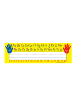 NAME PLATE: LEFT/RIGHT ALPHABET 11.5"X3.5" 36 PACK