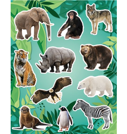 RANENU STICKER: ZOO ANIMALS 6 SHEET