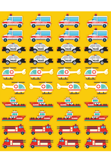 STICKER: DIE CUT RESCUE VEHICLES 6 SHEETS
