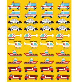 STICKER: DIE CUT RESCUE VEHICLES 6 SHEETS