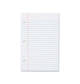 FILLER PAPER 5.5x8.5 COLLEGE RULED ( fits 8.5x5.5, 9x6 & 11x8.5 Binders