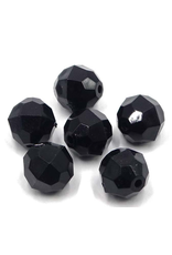 FACETED BEADS: 12MM BLACK 360 PACK