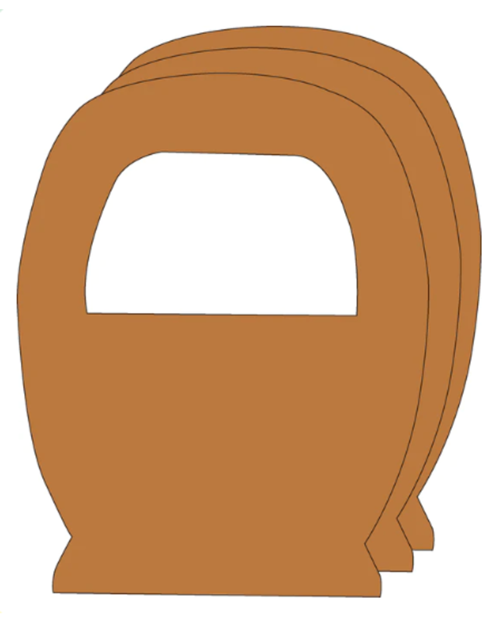 SUPER CUT OUT:  BASKET  8"x10" 15pc