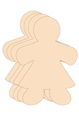 CUT-OUTS: GIRLS LARGE 8"x10" 15 PACK