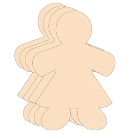 CUT-OUTS: GIRLS LARGE 8"x10" 15 PACK
