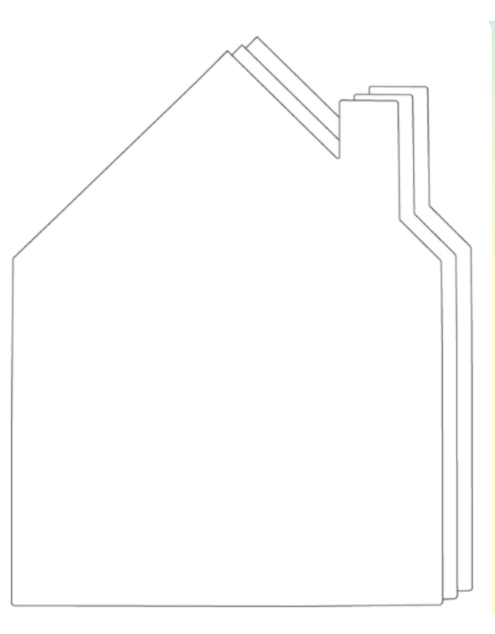 SUPER CUT OUT HOUSE 8"X10" 15PC