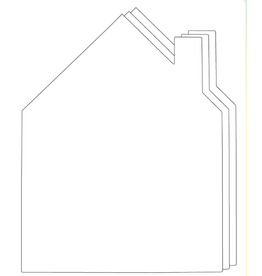 SUPER CUT OUT HOUSE 8"X10" 15PC