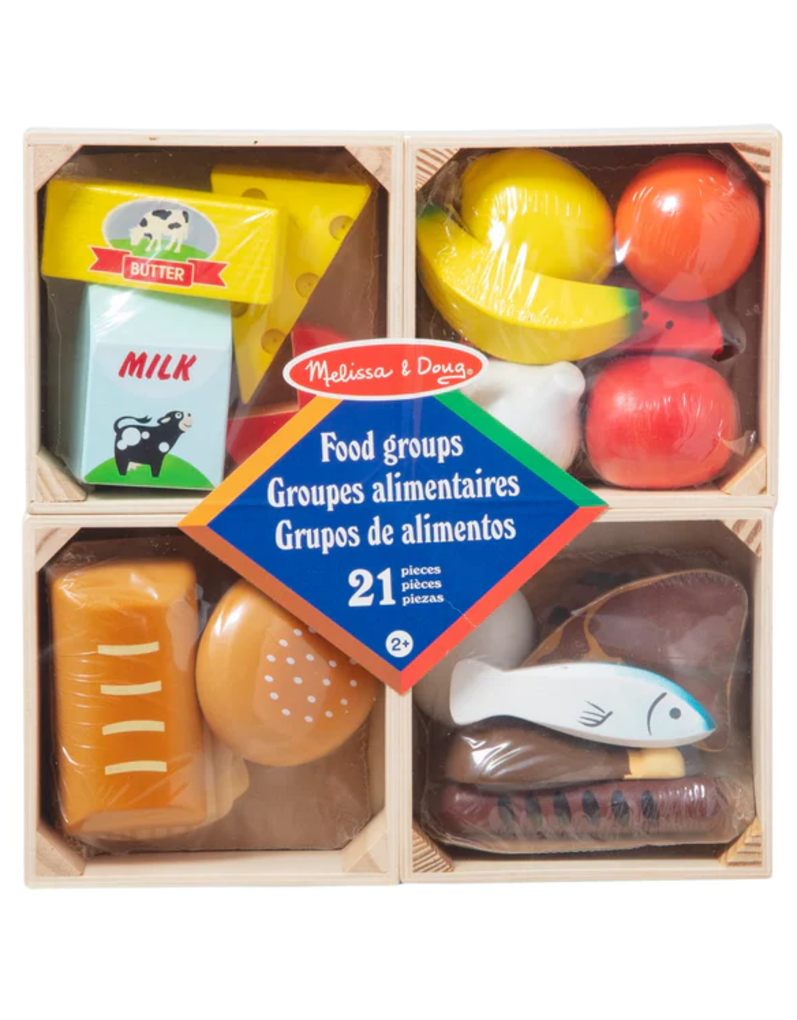 Melissa & Doug WOODEN FOOD GROUPS SET