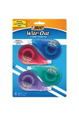 BIC BIC WITE OUT CORRECTION TAPE - 4 PACK