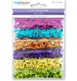 Baker Ross Coloured Sequins Value Pack U2014 Kids Crafts and Art Projects, Cards, Party Bags, and Decorations 90g, Assorted