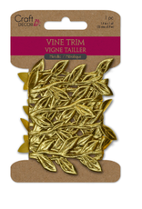METALLIC VINE RIM GOLD 2.2YRD
