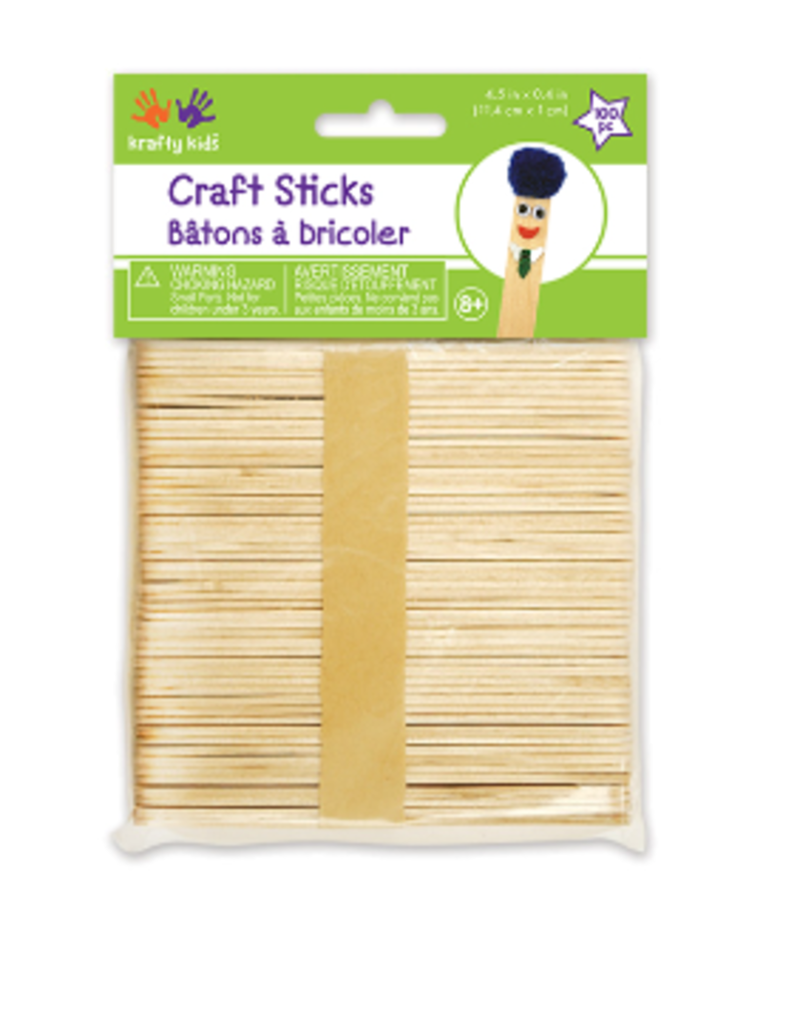CRAFT STICKS: 4.5" 100 PACK