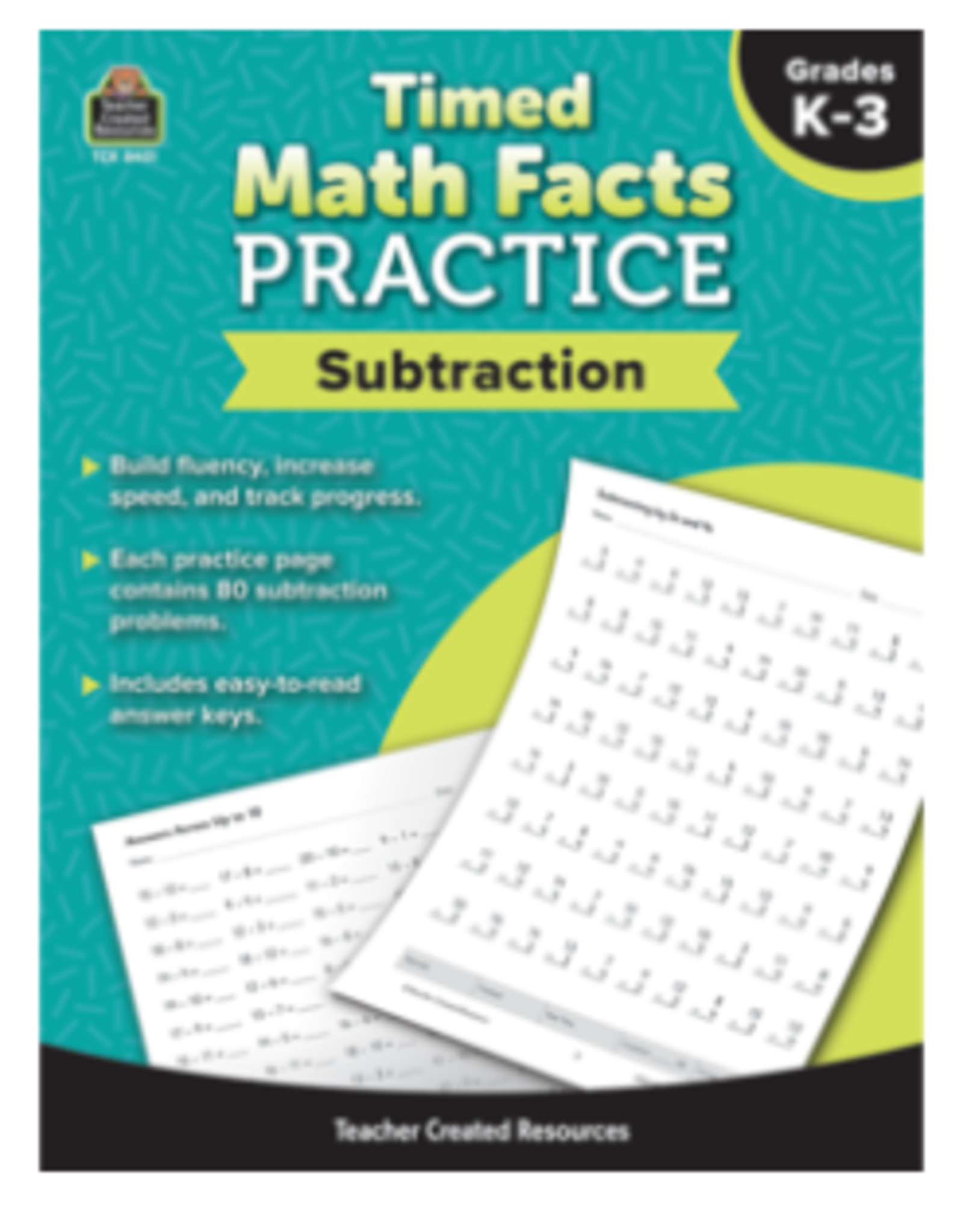 BOOK TIMED MATH FACTS PRACTICE SUBTRACTION