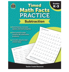 BOOK TIMED MATH FACTS PRACTICE SUBTRACTION