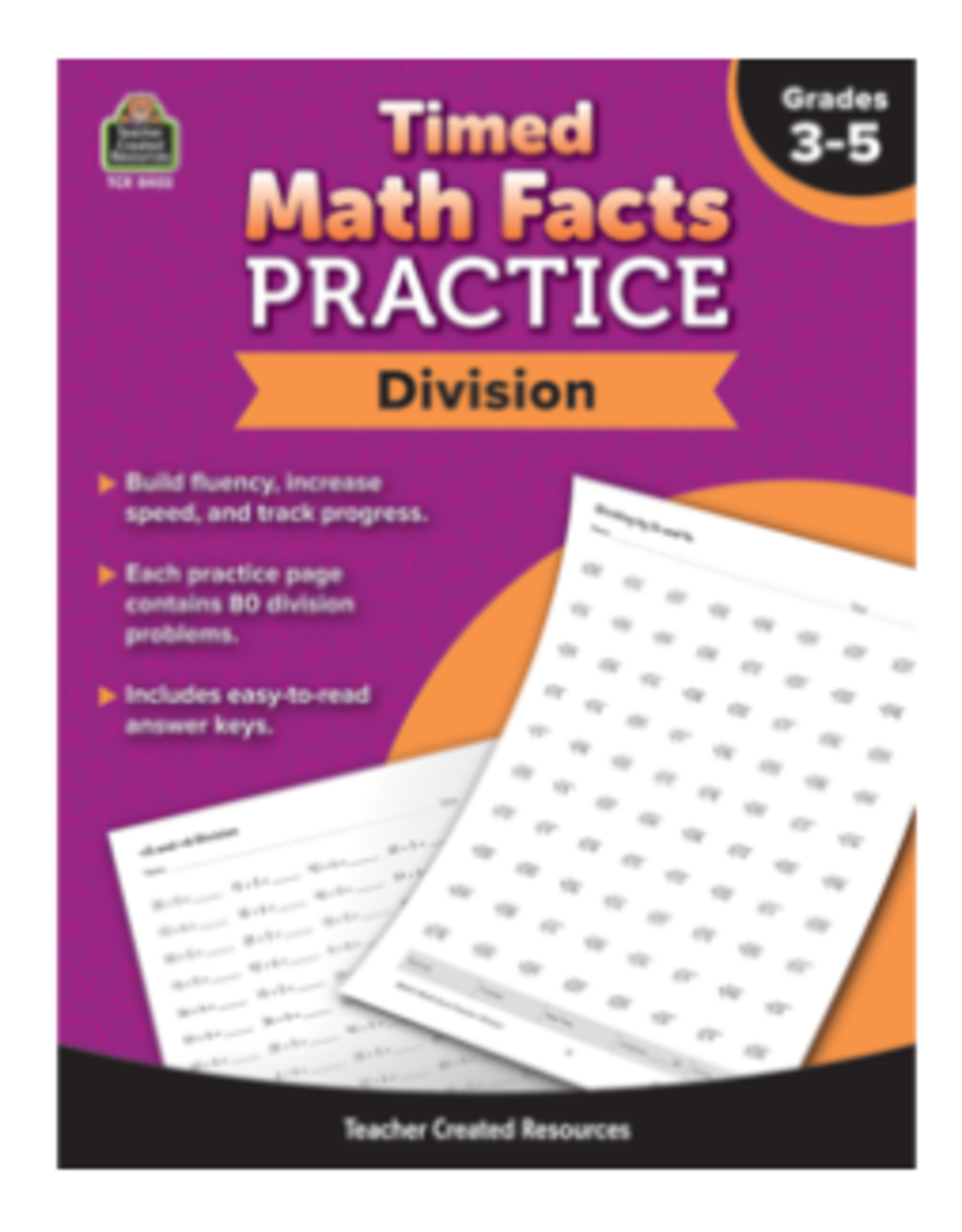 BOOK TIMED MATH FACTS PRACTICE DIVISION