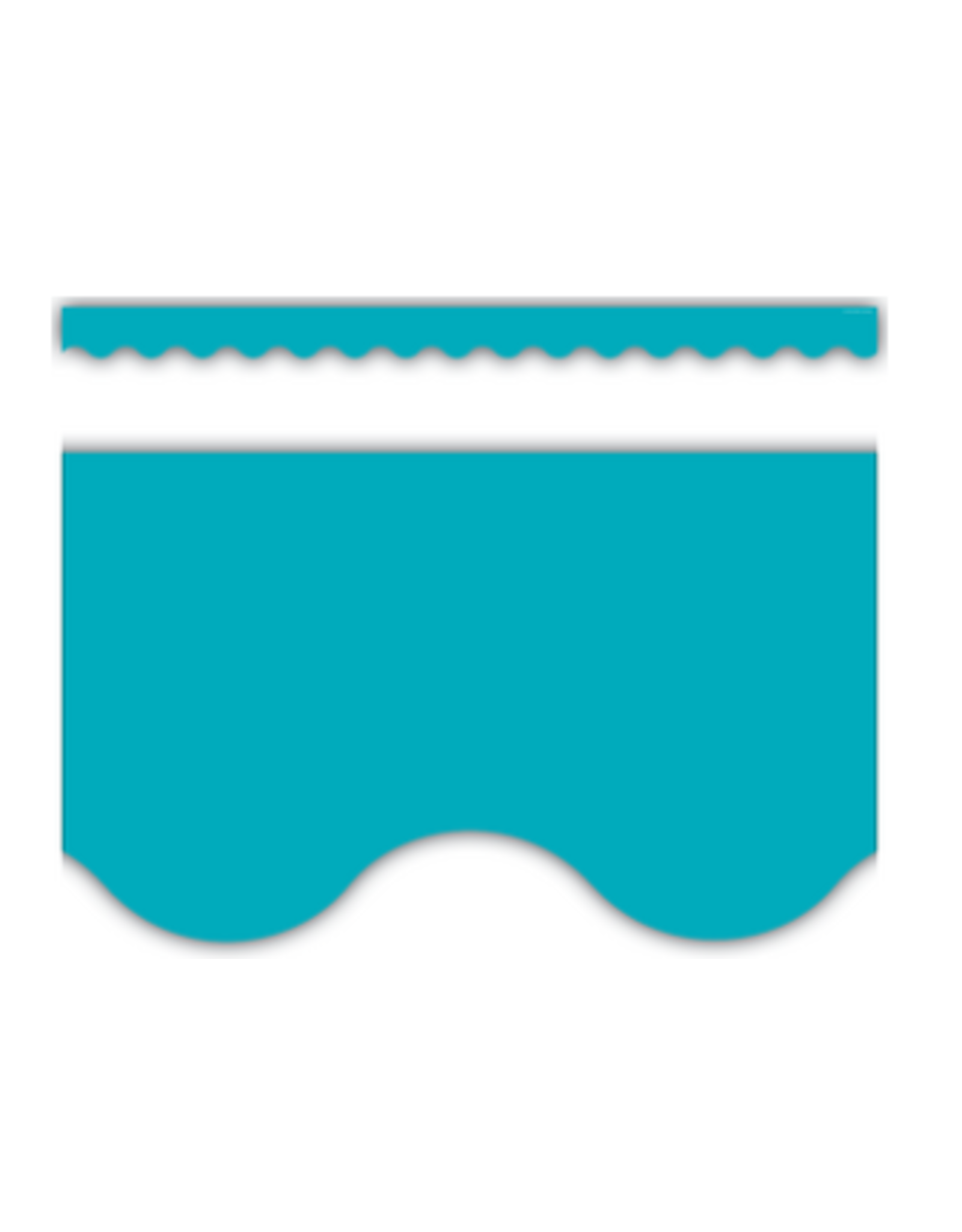 SCALLOPED  BORDERS TEAL - 3"X35'