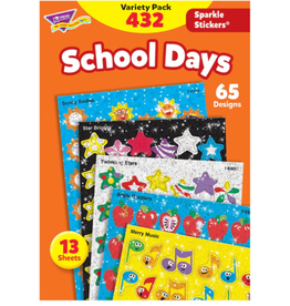 SPARKLE STICKERS ASSORTMENT SCHOOL DAYS 432 PC 13 SHT