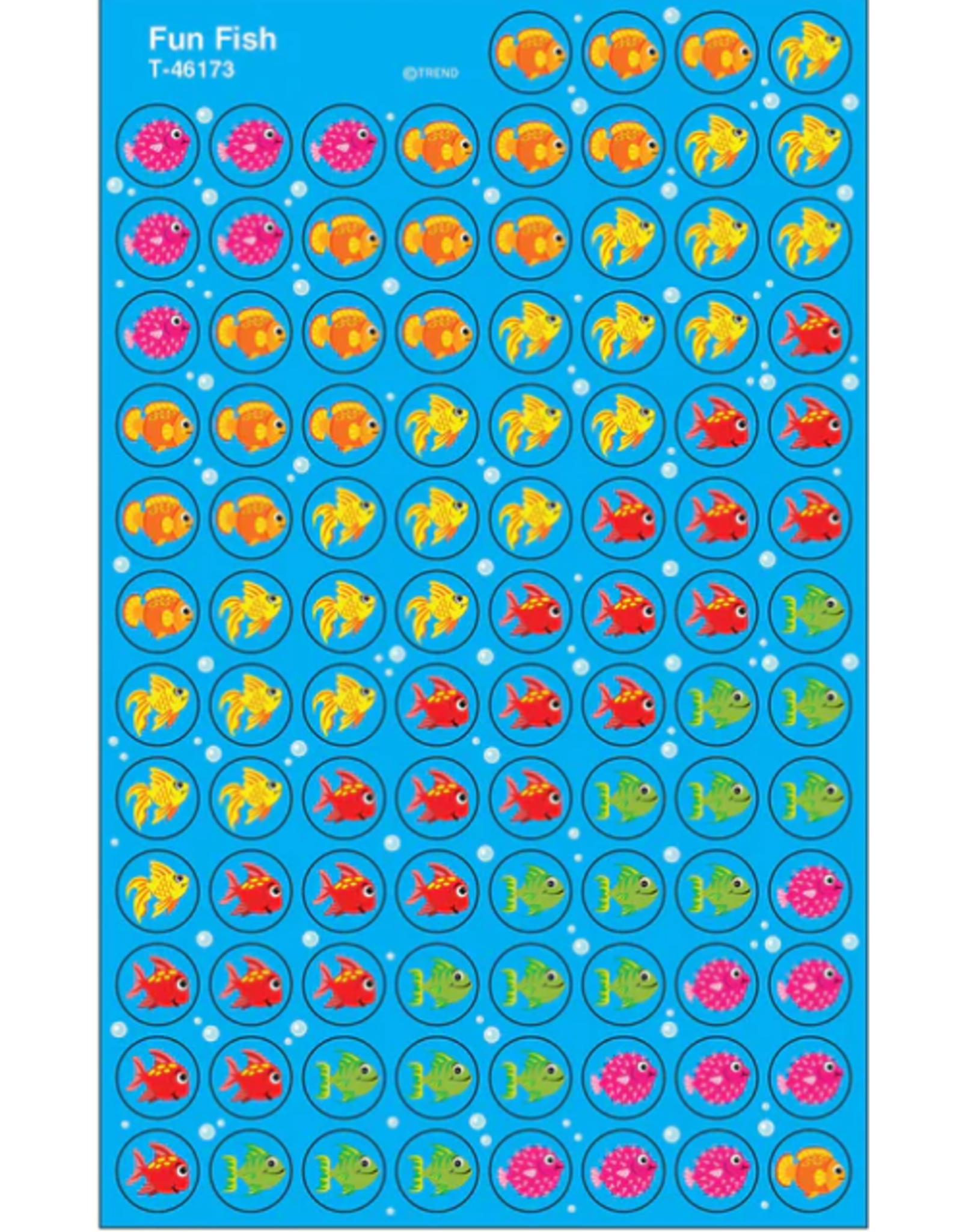 STICKERS: FUN FISH 8 SHEETS