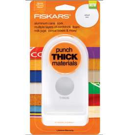 FISKARS PAPER PUNCH CIRCLE 1.5"  -FOR THICK MATERIALS