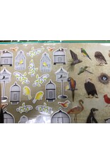 STICKERS: bird and bird cages