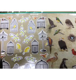 STICKERS: bird and bird cages