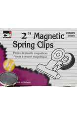 SPRING CLIP MAGNETIC 2” -12 PACK