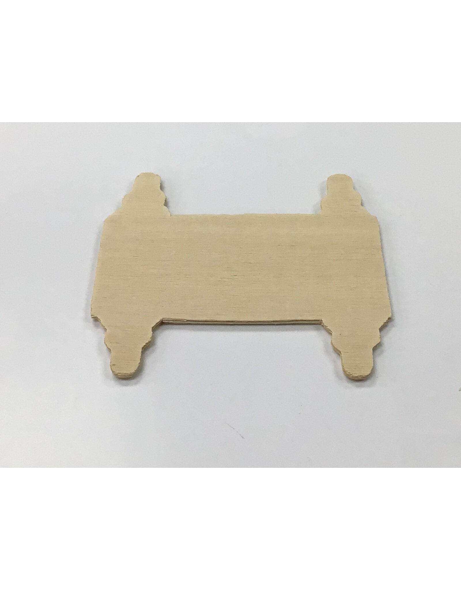 WOOD SHAPE: OPEN TORAH 3¼"x3¼