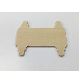 WOOD SHAPE: OPEN TORAH 3¼"x3¼