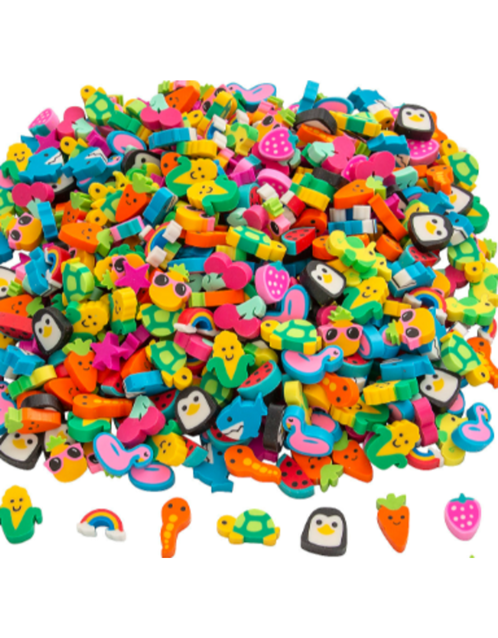 ERASER: MINI ERASER , ASSORTED 500 PACK