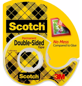 SCOTCH TAPE Double Sided  .75"x 300"