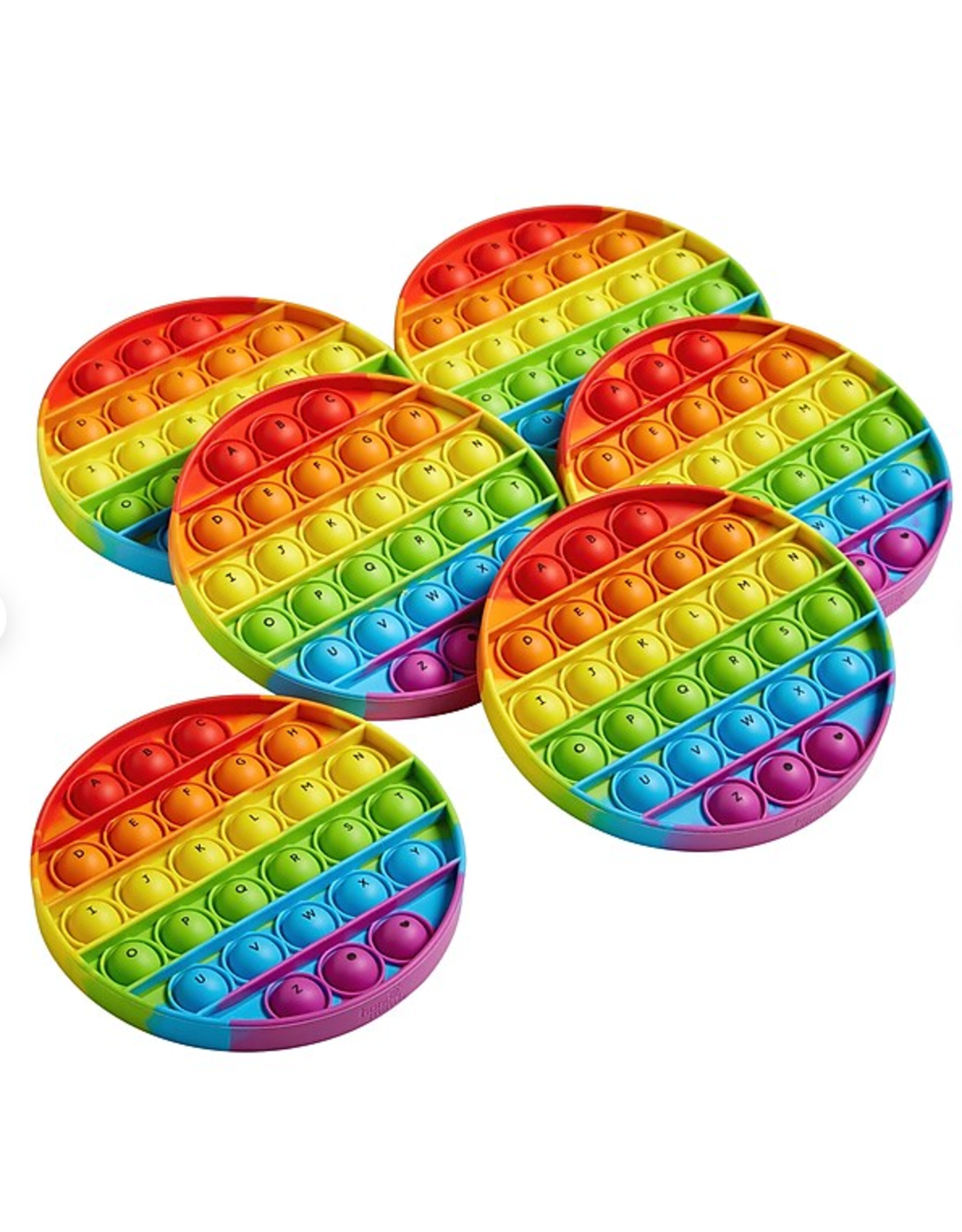 ALPHABET SENSORY BUBBLE POPPERS SET OF 6
