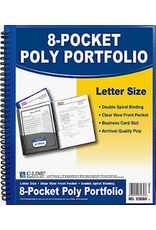 8 Pkt Folder w/ Front View c-line