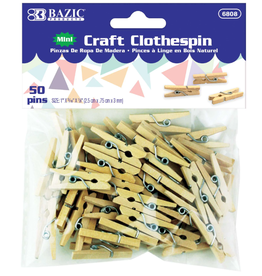 CLOTHESPINS: MINI 1"   50 PACK