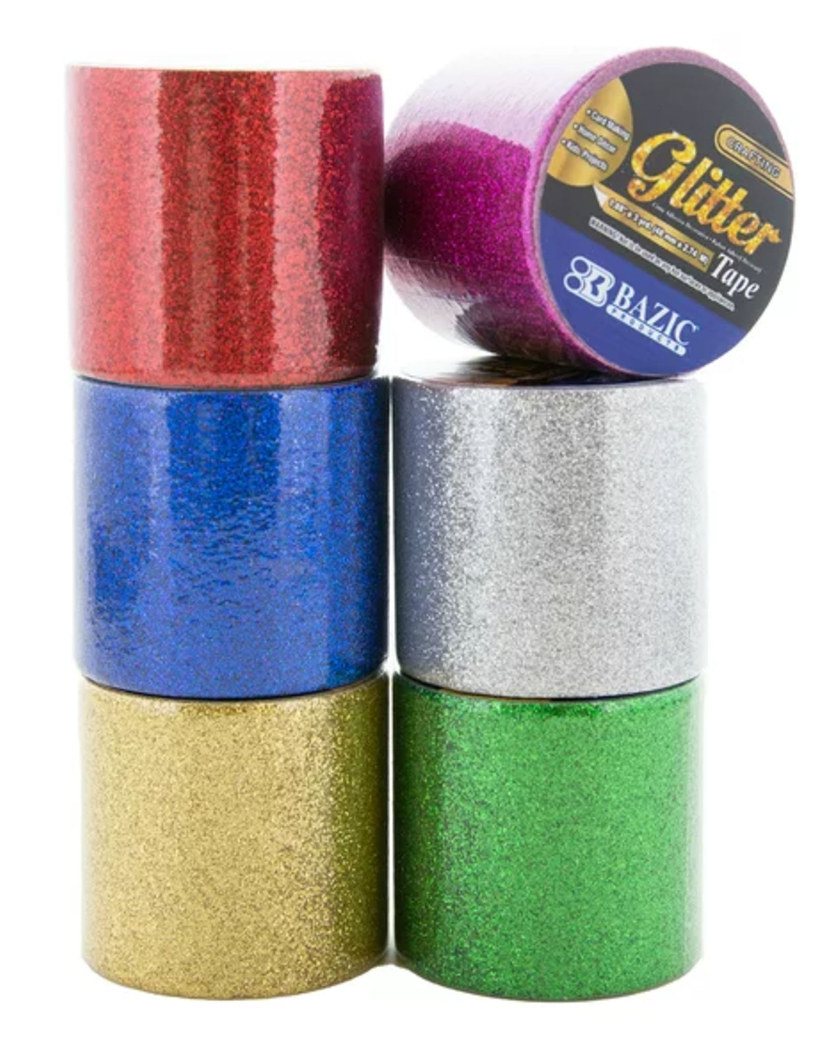DUCT TAPE: 2"x3 YARDS - GLITTER COLORS