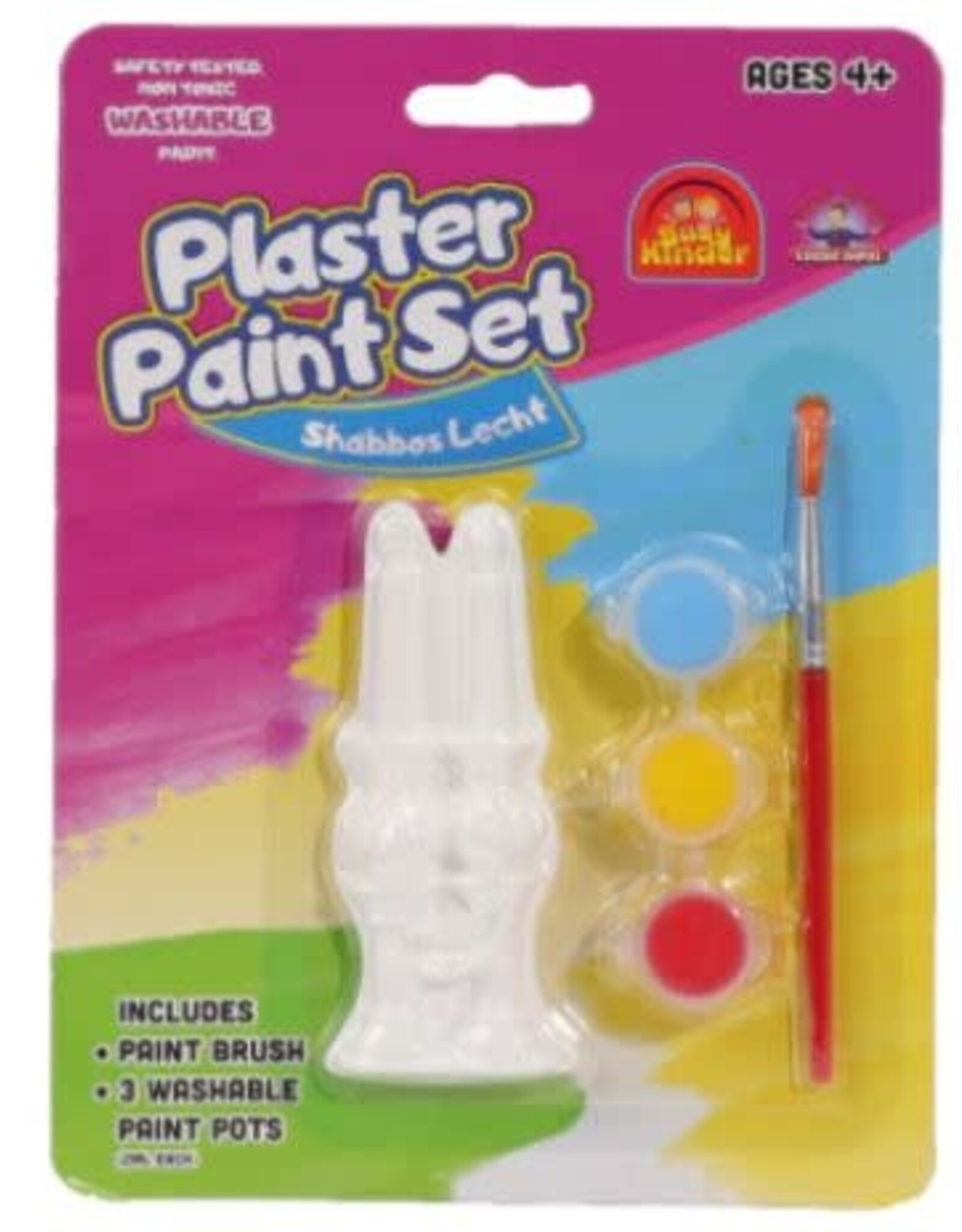 SHABBOS CANDLES PLASTER PAINTING SET