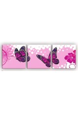 RHINESTONE CANVAS: BUTTERFLY 3 pc