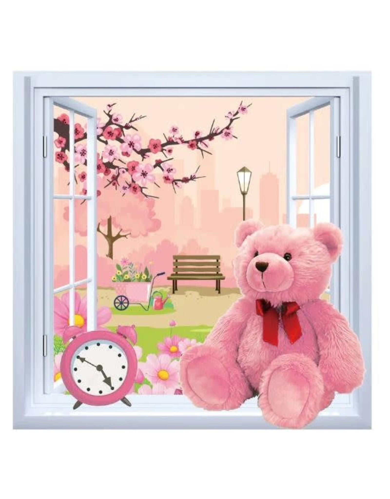 PAINT BY NUMBER BEAR BY WINDOW