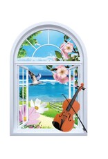 PAINT BY NUMBER VIOLIN BY WINDOW