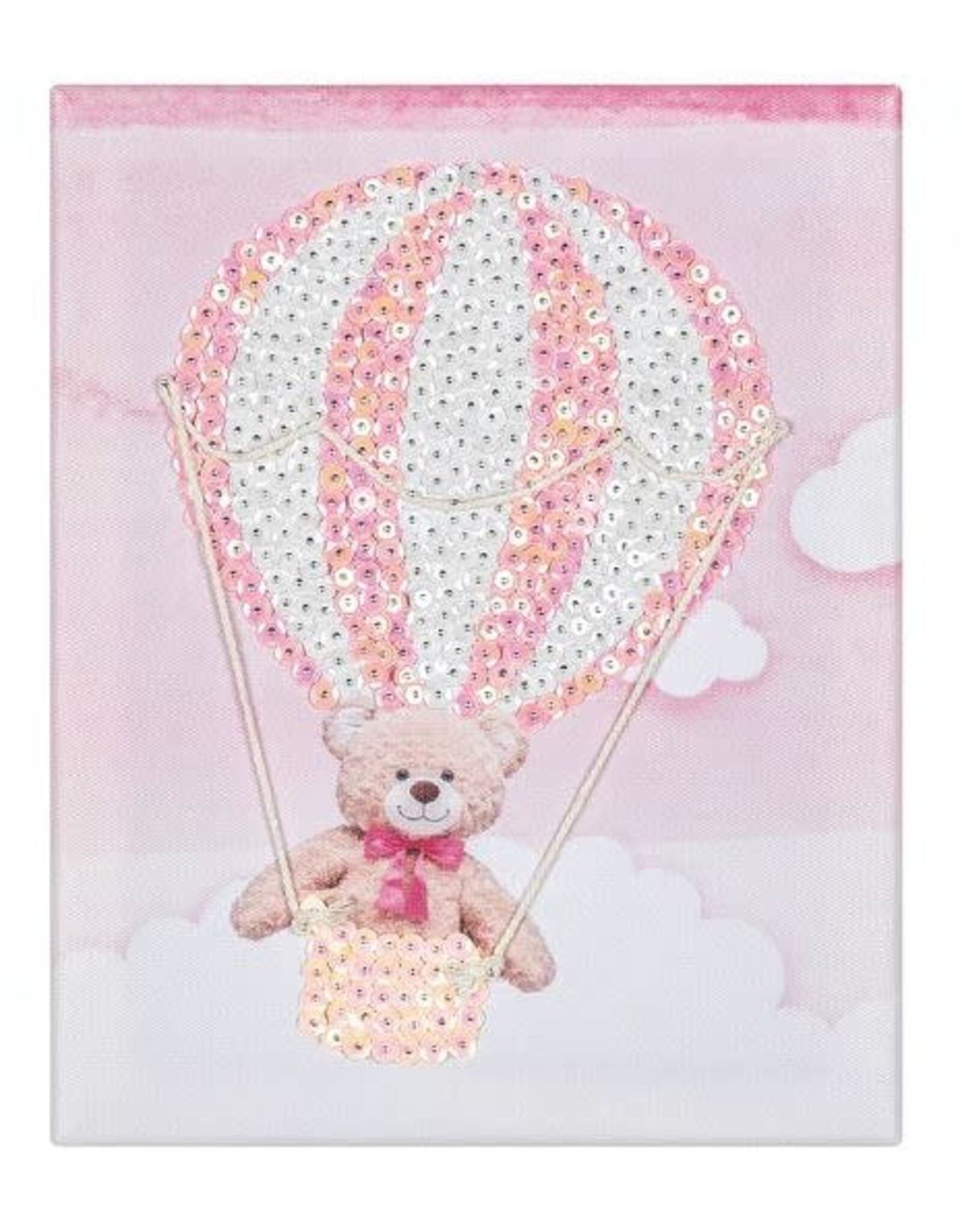 SEQUIN ART KIT: BALLOON BEAR 8"X10"