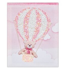 SEQUIN ART KIT: BALLOON BEAR 8"X10"