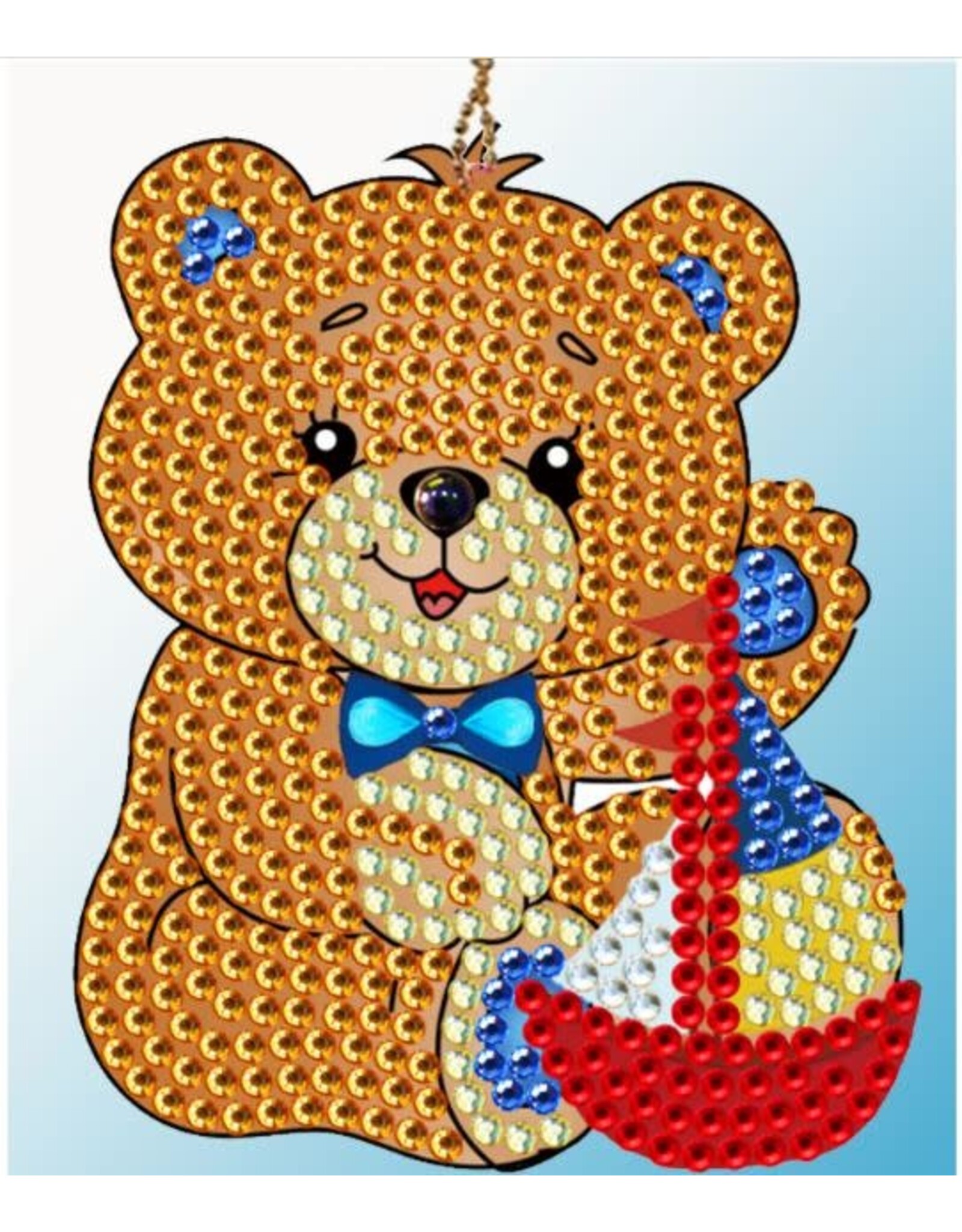 DIAMOND ART: KEYCHAIN SAILOR BEAR