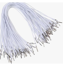 Elastic Cord - Mask String  White 1.2mm x 11"  - 25 PACK